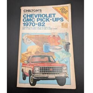 Chilton Automotive Repair Tune Up Manual Chevrolet GMC Pick Up 1970 82 Softcover